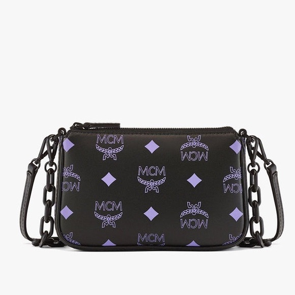 MCM | Bags | Authentic Nwt Mcm Color Splash Logo Mini Pouch Crossbody ...
